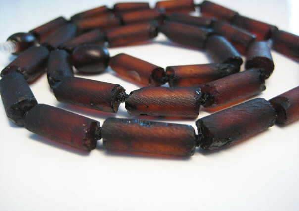 Raw Genuine Dark Cherry Men’s Elegant Baltic Amber Necklace 18.5 in !!!