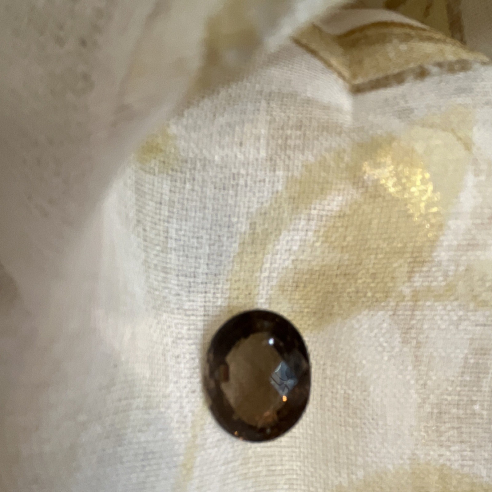 Smoky Quartz Oval IF Clarity 13.06ct Brown Very Good Cut 16.87×13.84mm