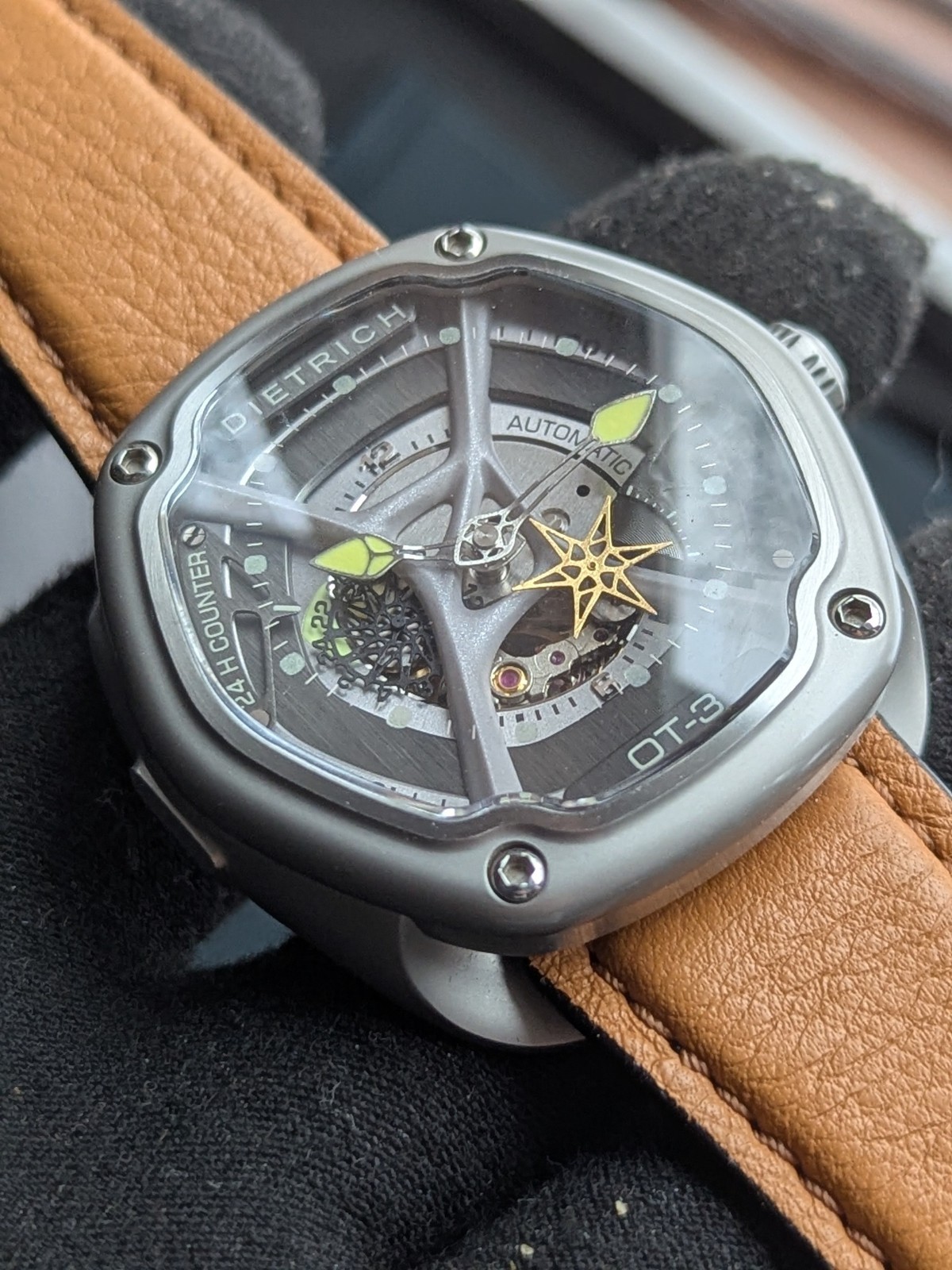 Dietrich OT3 Organic Time Mechanical Automatic Multi Layer Dial Partial Skeleton