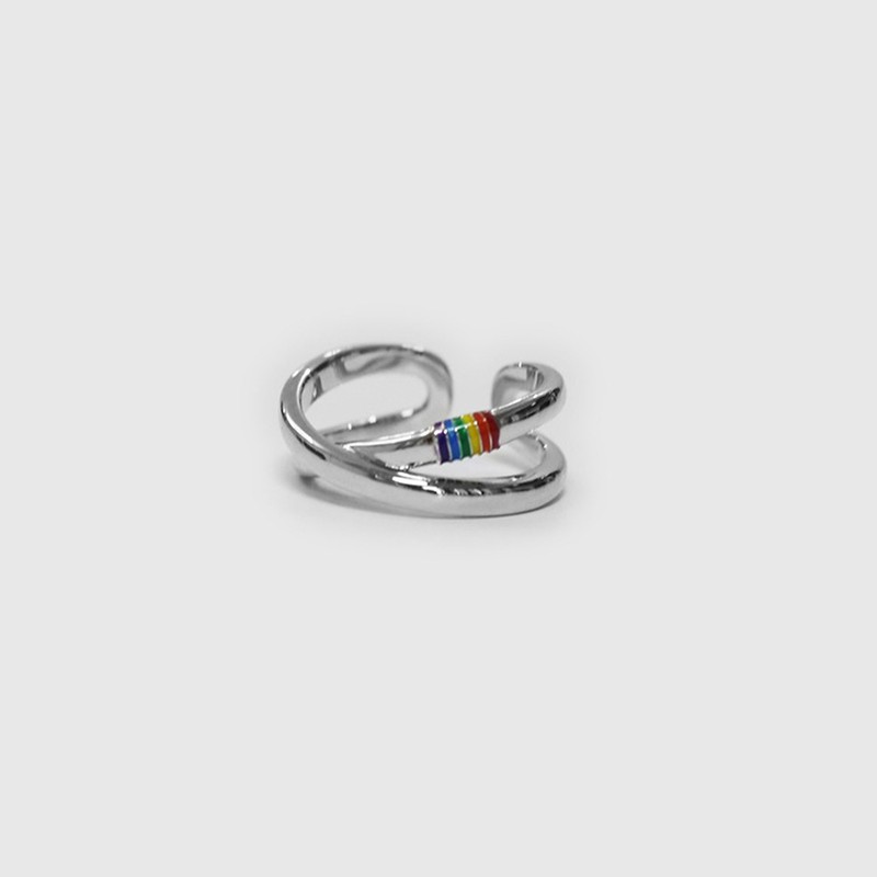 Mobius Rainbow Ring Niche Design Personality Trend Color Index Finger Ring