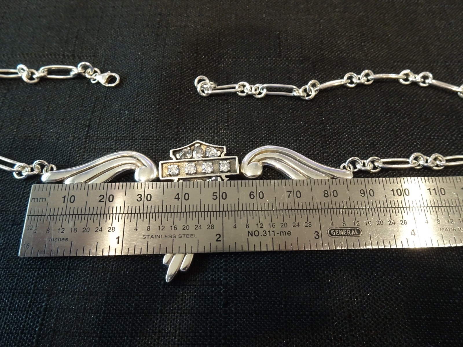 # 785-STERLING SILVER ANGEL WING PENDANT ON STERLING NECKLACE-925–18 INCH-