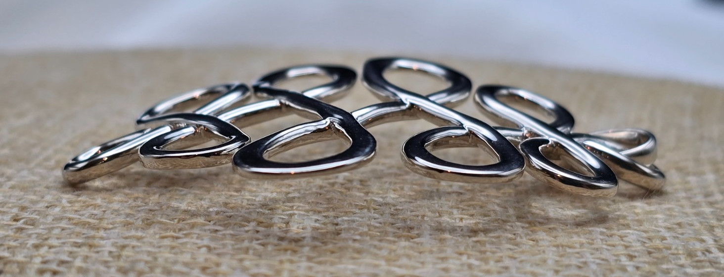 Vintage Sterling Silver Robert Lee Morris Studio Infinity Swirl Pendant