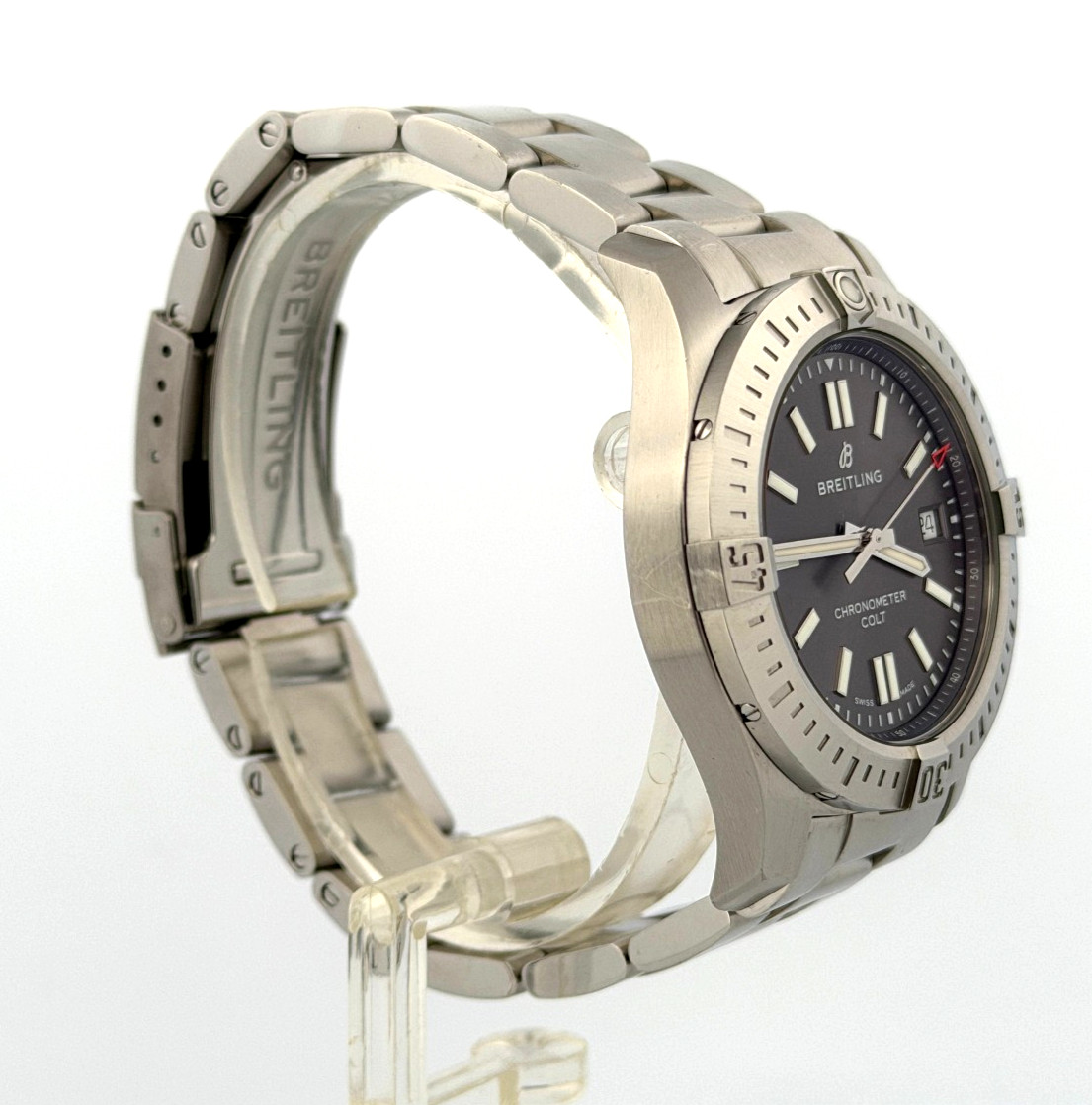 Breitling A17313 Chronometer Colt 41mm Gray Dial Automatic Stainless Steel