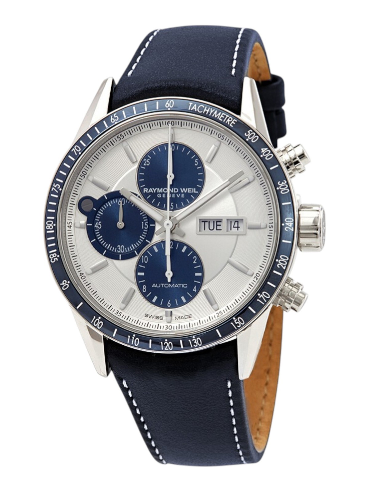 Raymond Weil Mens 7731-SC3-65521 Freelancer Automatic Chrono Watch 42mm