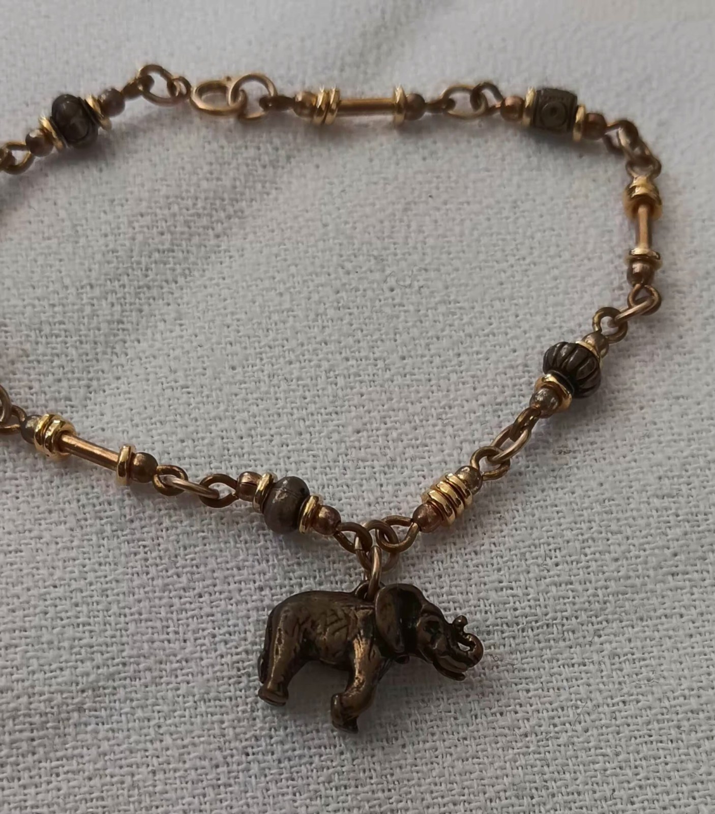 Elephant Bracelet 1/20 14k Gold Filled 7″