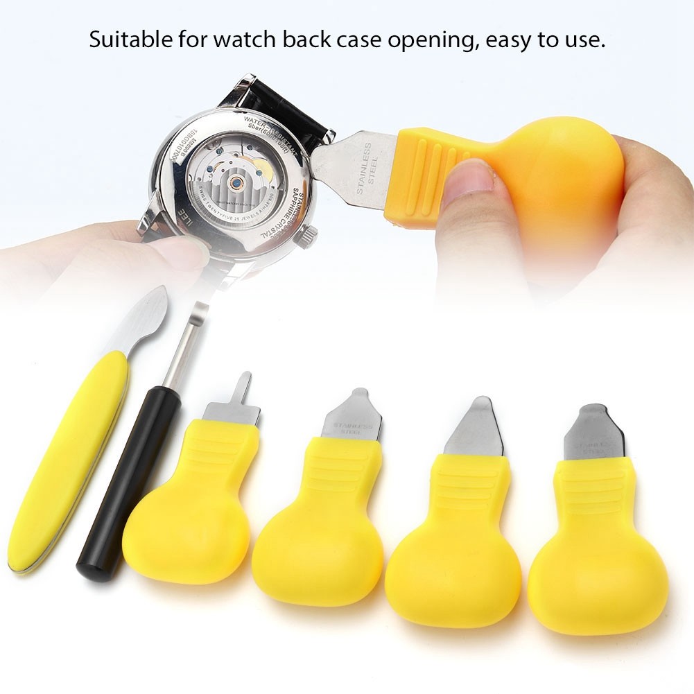 7pcs Watch Back Case Opener Watch Cover Pry Knife Remover Watchmaker Repair Tool