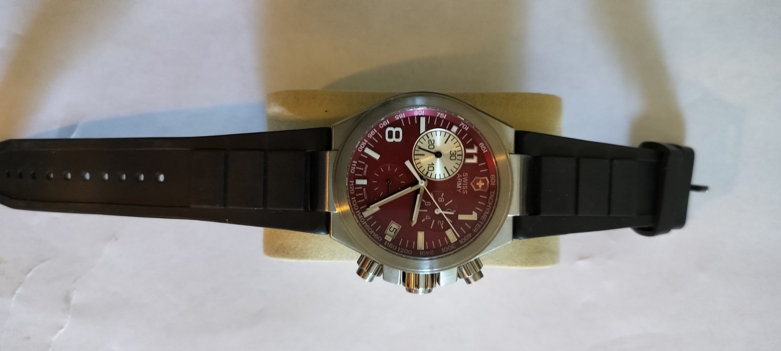 Beautiful Swiss Army Convoy Chronograph 241159. New Battery. 40-41mm X 12.9mm