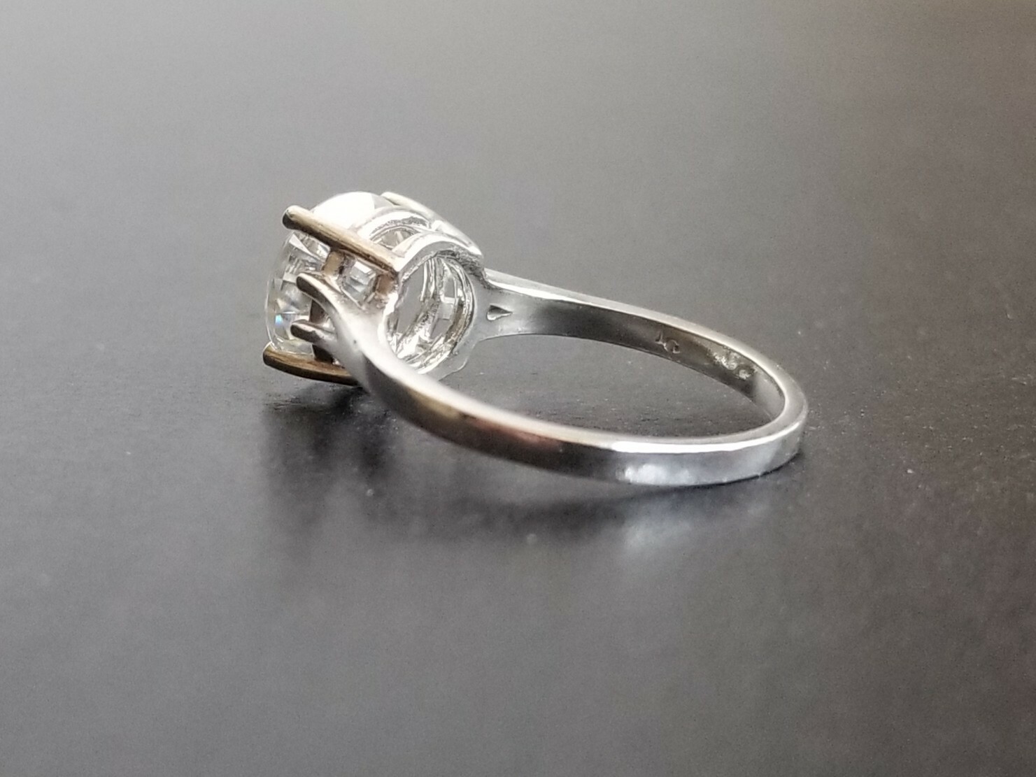 4.00 Carat Moissanite Forever Classic Solitaire Ring (Charles & Colvard)