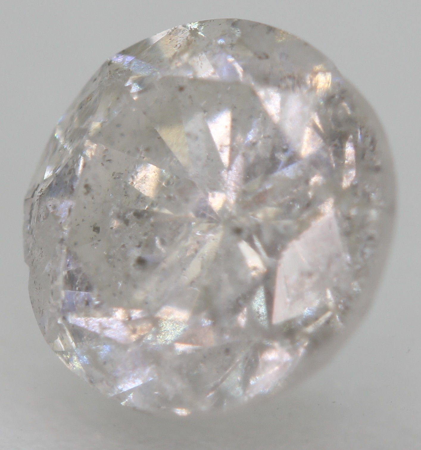 Certified 1.48 Carat H Color Round Brilliant Natural EARTH MINED Diamond 6.88mm