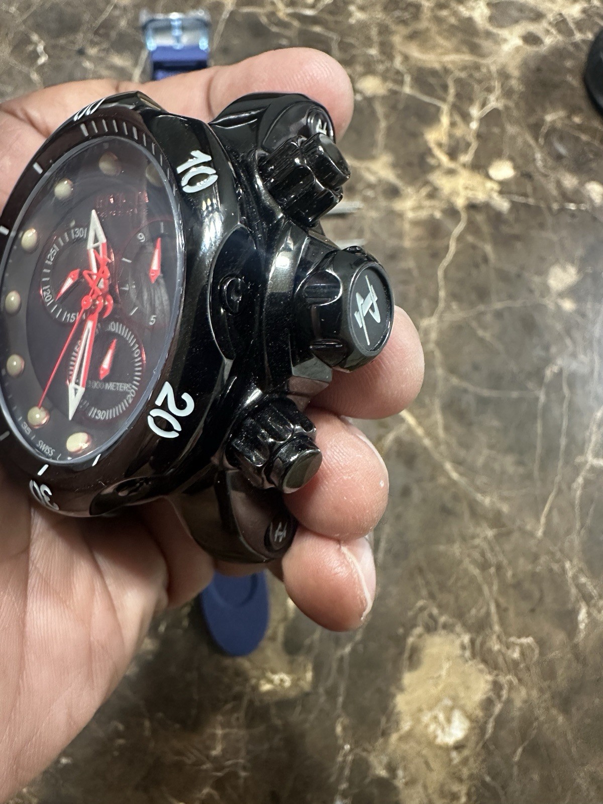 Invicta Reserve Venom Model 18881 Chronograph Watch Chrono Diver Band 53mm Swiss