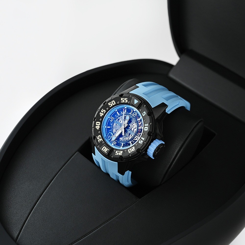 Richard Mille RM 028 Watch 47MM Skeleton Arabic Numerals Dial Titanium