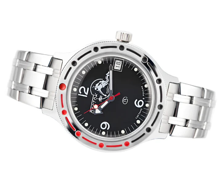 Vostok Amphibia 420634 Watch Scuba Dude Military Diver Mechanical Auto USA SELLE