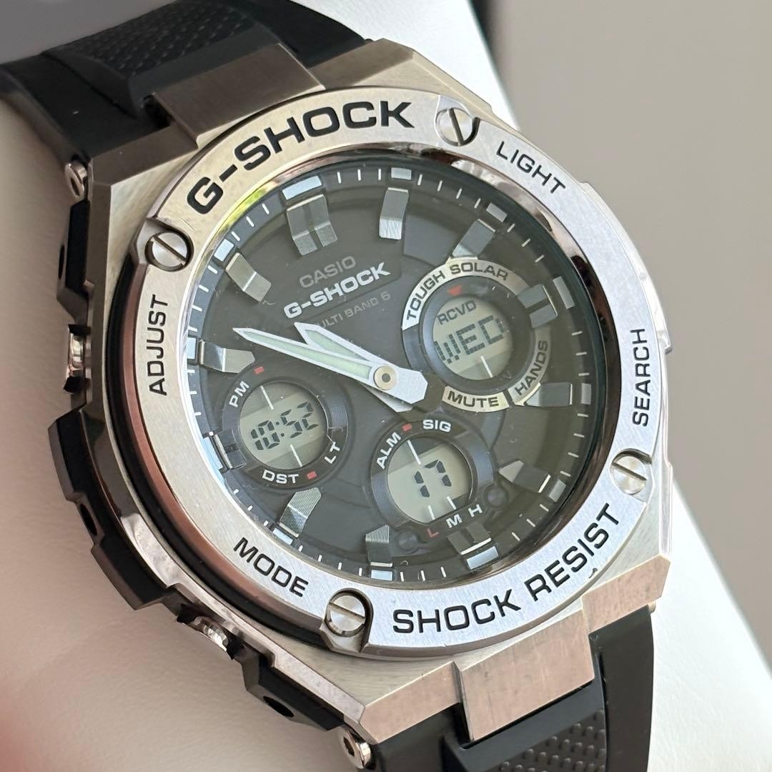 With Box and Manual G SHOCK GST W110 Radio Solar MULTIBAND6 Equipped