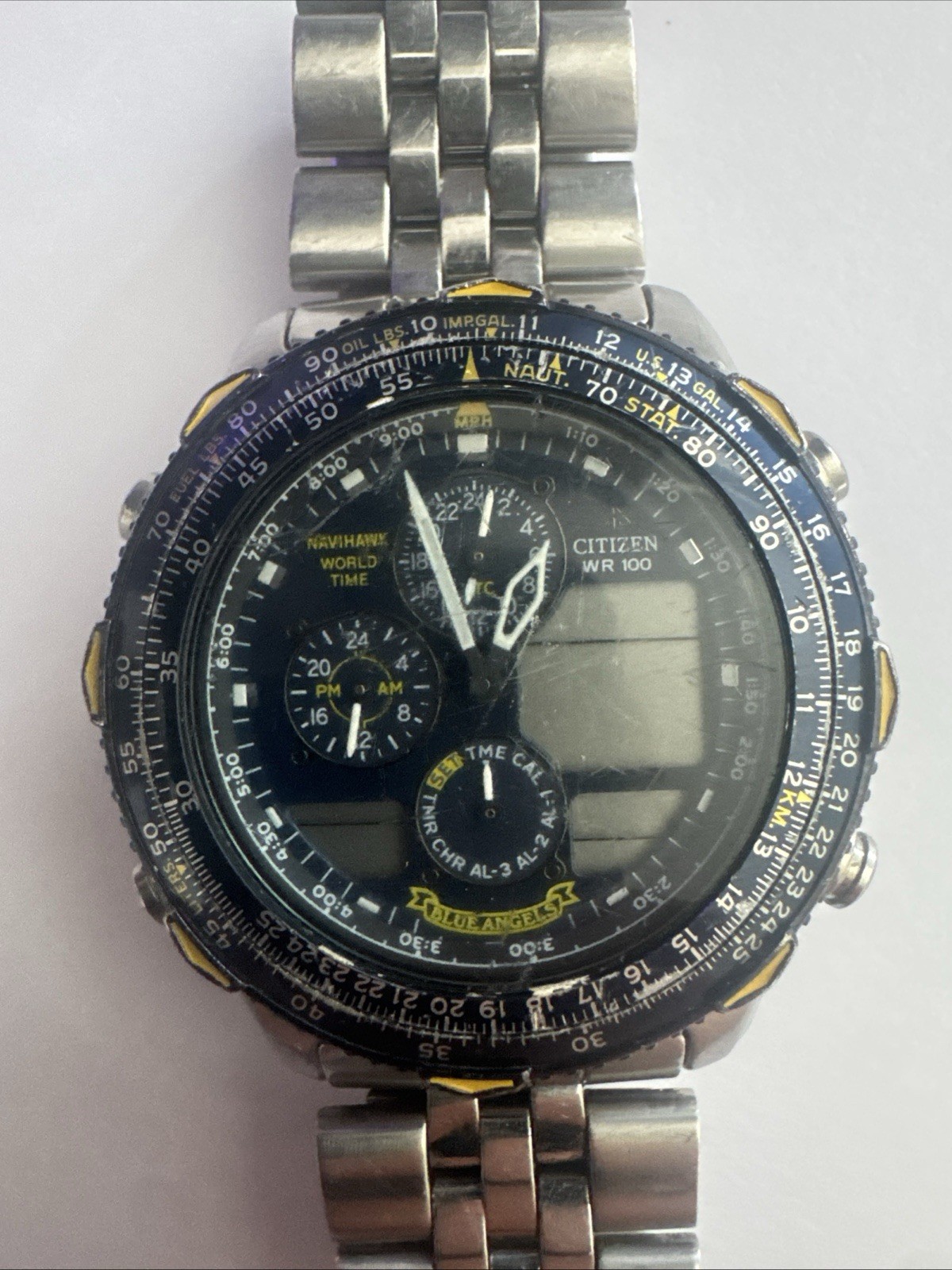 Vintage Citizen Navihawk Blue Angels WR 100