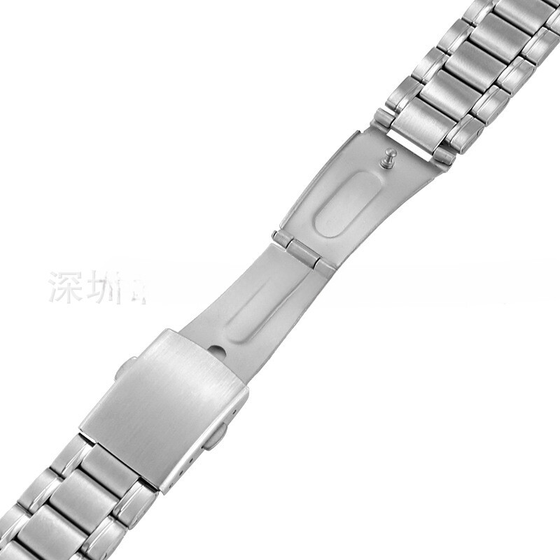 Premium Stainless Steel Metal Watch Band Flat Universal Strap 16/18/20/22/24mm