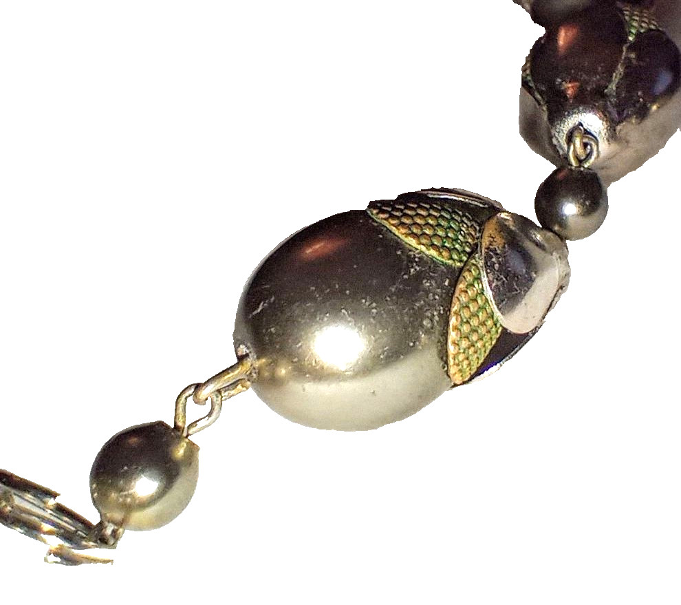 Vintage Art Deco NECKLACE Machine Age Botanical German Modernist J.Bengel School