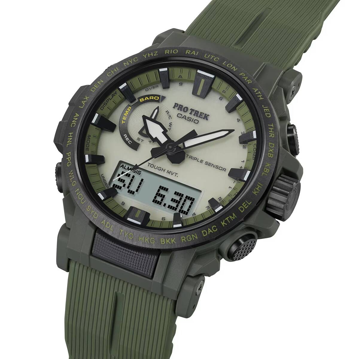 CASIO Pro Trek Climber Line Digital Compass Altimeter Temperature PRW 61LD 3JF G