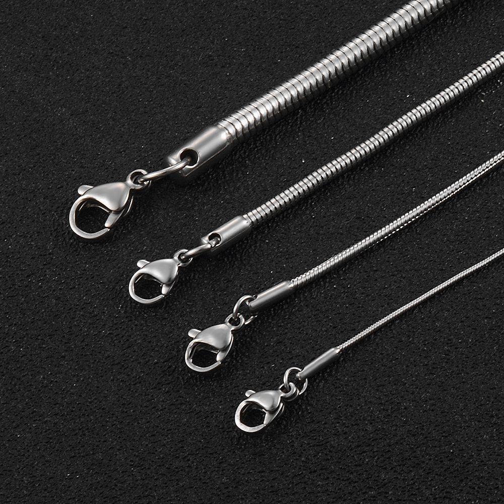 Snake Chains Necklace – Stainless Steel Chain Necklaces Women Fashion Jewelry
