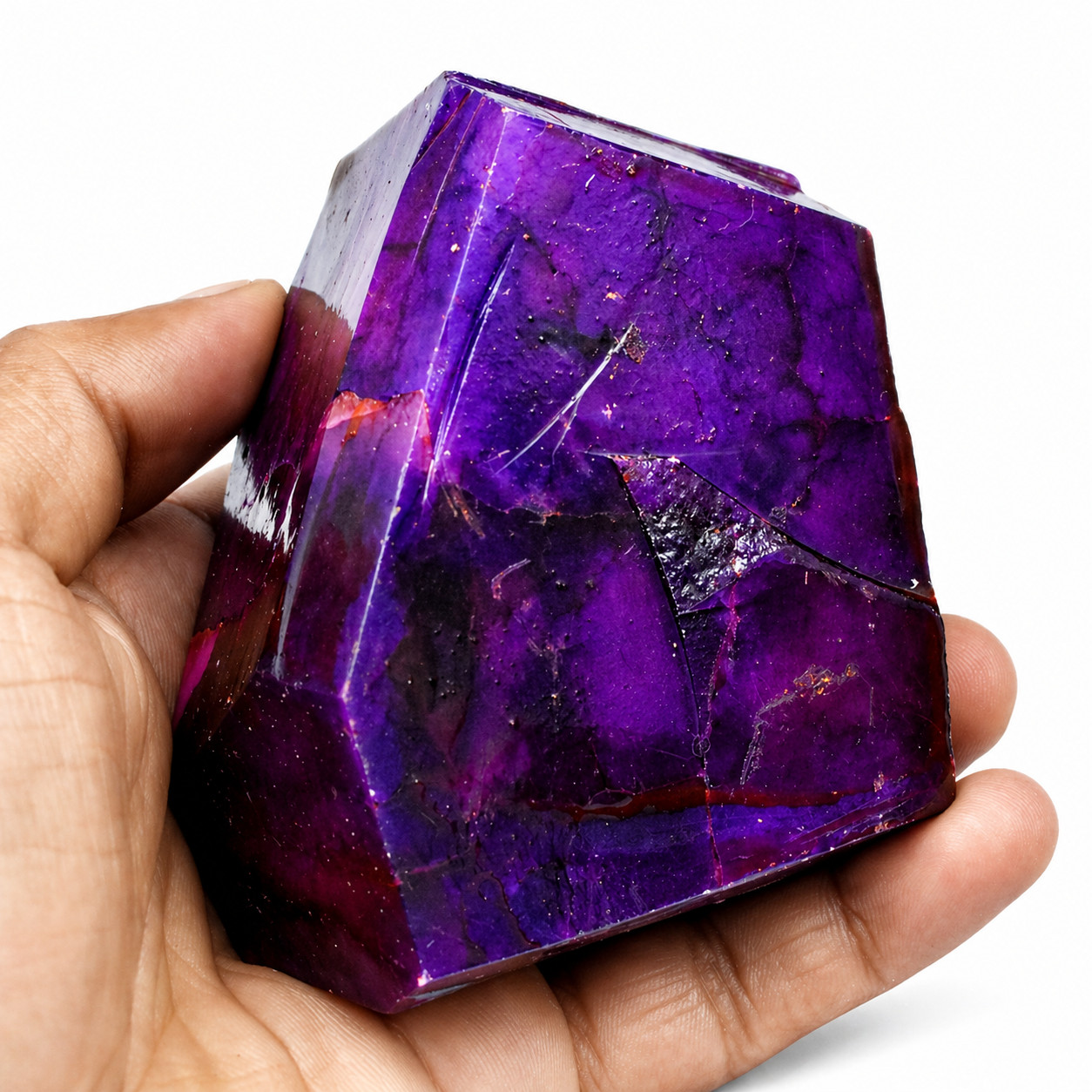 666 Ct Natural Uncut Huge Size Purple Sapphire Rough CERTIFIED Loose Gemstone