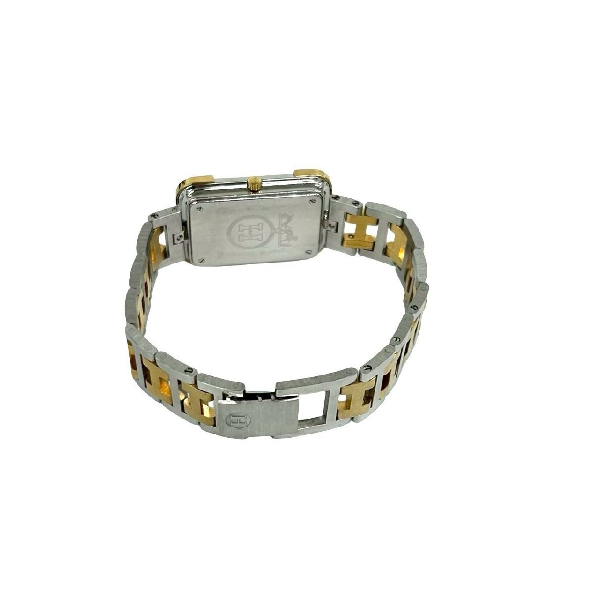Excellent Working Condition. HERMES Vintage Croisière H Logo Stainless Steel GP