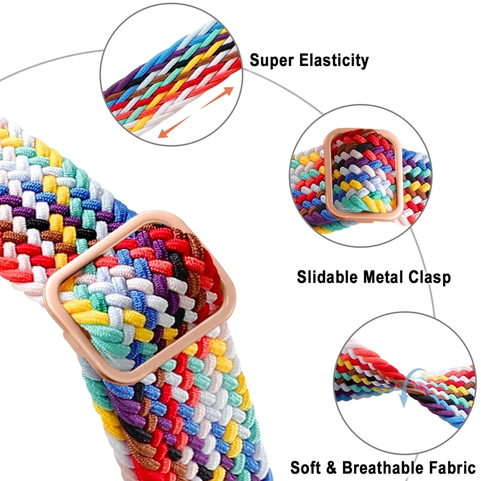 For Apple Watch Strap Nylon Buckle Band iWatch Series 10 9 8 7 6 5 4 3 SE Ultra