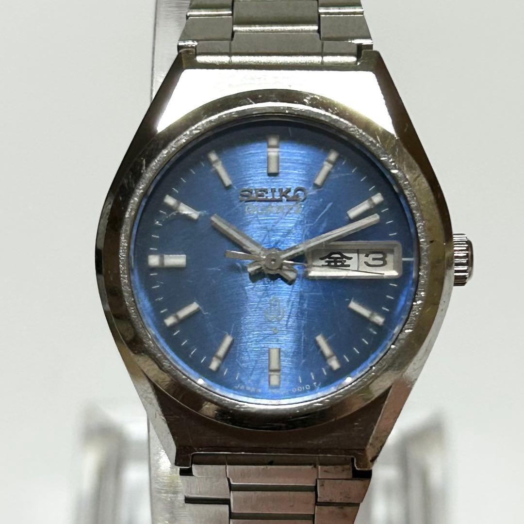 SEIKO JOYFUL 7903-0010 Quartz 23.8mm Stainless Steel Blue Gradient Day Date