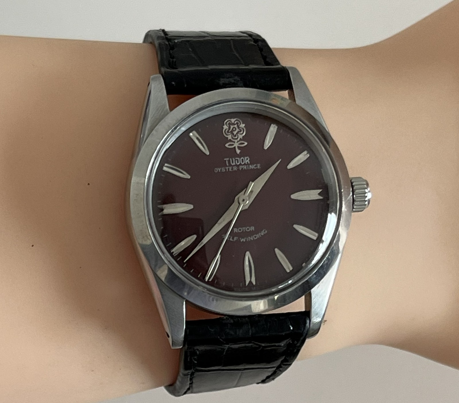 TUDOR Oyster Prince Big Rose 7964 Burgundy Redial 33mm Fully Overhauled 2026