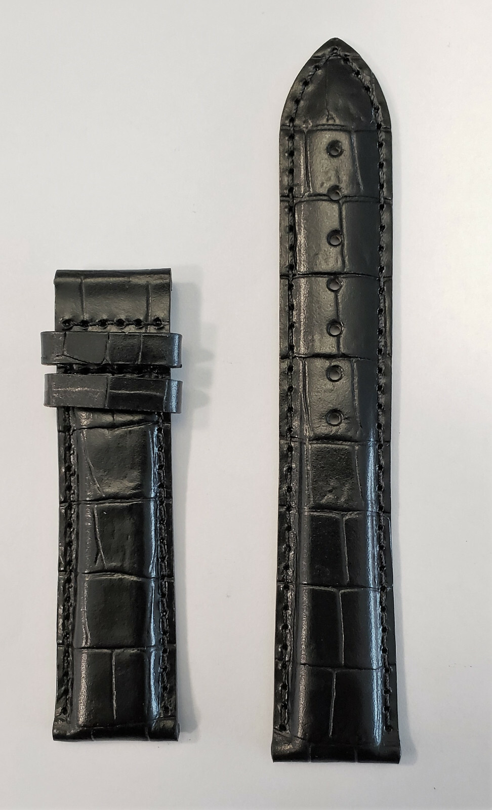 Original Tissot Automatique Heritage 20mm Black Leather Band Strap T66172233