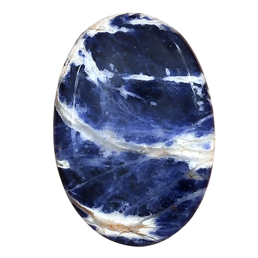 Natural Sodalite 29.7×20.5×5.8 mm Oval Shape Polished Loose Gemstone LS01835-26