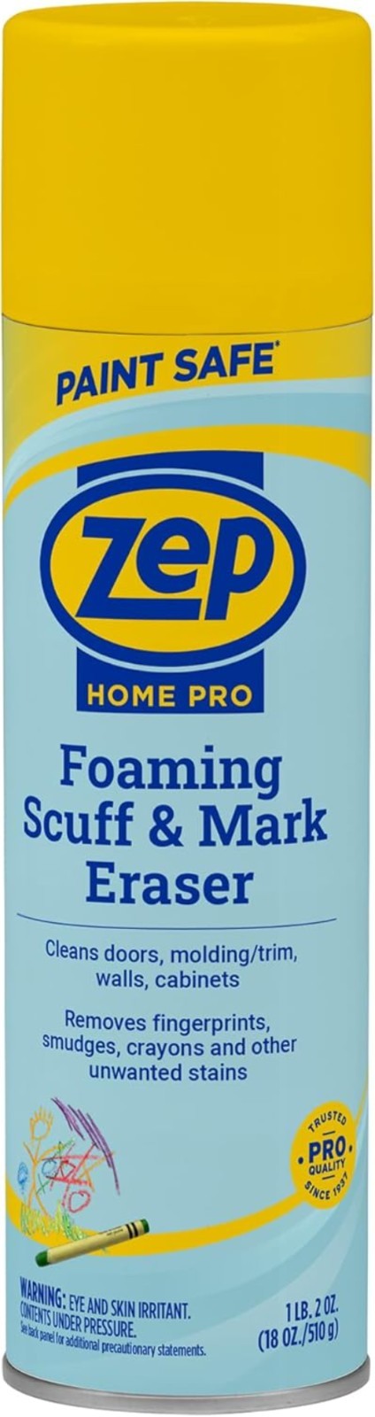 Zep Home Pro Foaming Scuff & Mark Eraser, Paint Safe 18 Fl Oz (Pack of 1)