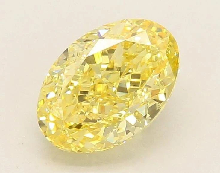 5.10 CT Natural Yellow Diamond 10×12 MM 1 Pcs Oval Cut VVS1 D Grade Certified X4
