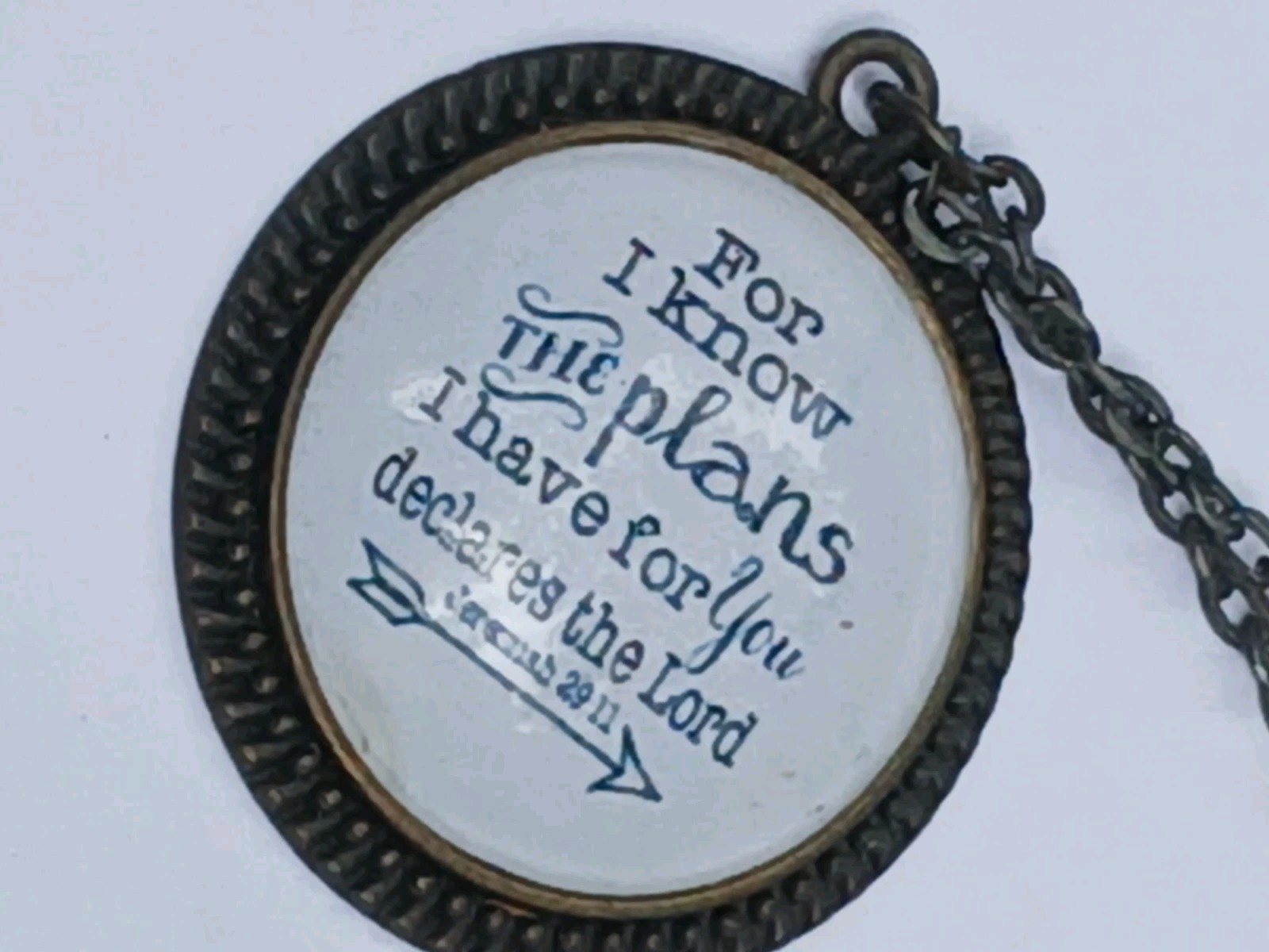 Jeremiah 29:11 I Know The Plans Necklace Bible Scripture Faith Religious Gifts