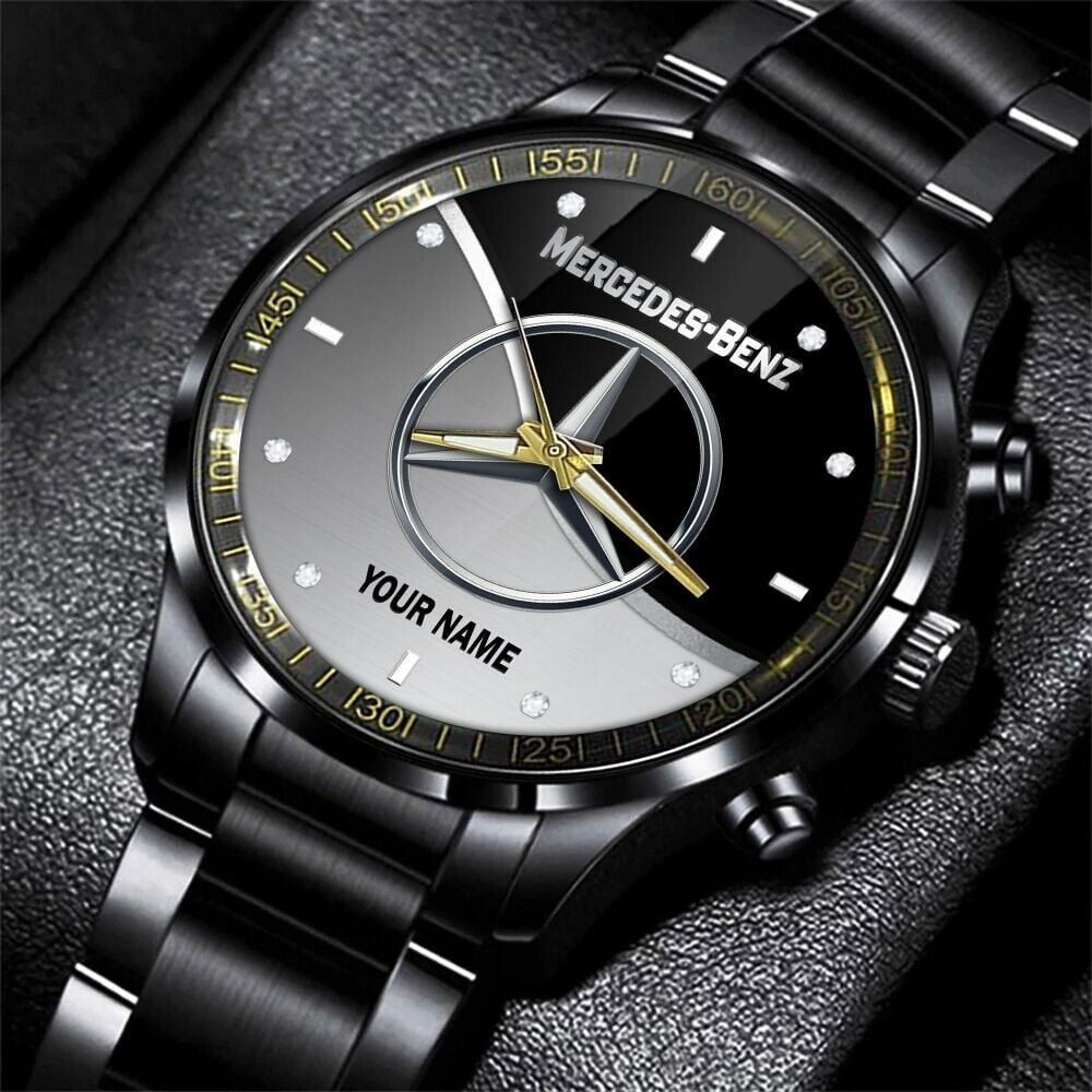 Mercedes – Black Stainless Steel Watch