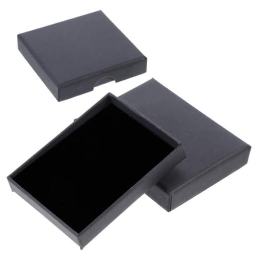 Thinp 2 Pack Foam Fill Cardboard Paper Jewelry Box Small Jewelry Gift Box