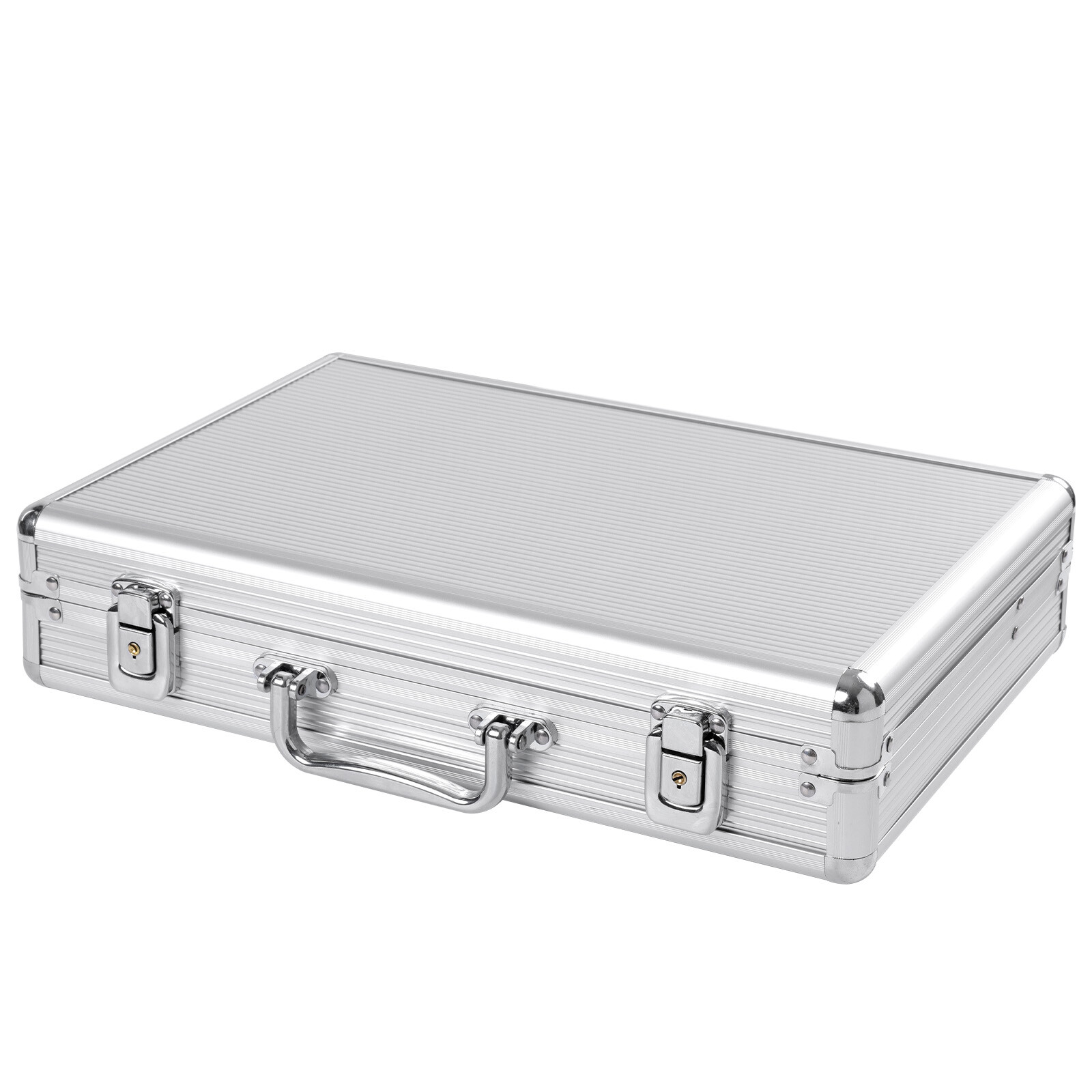 24+8 Slots Aluminum Watch Case Lockable Storage Box Jewelry Display Suitcase