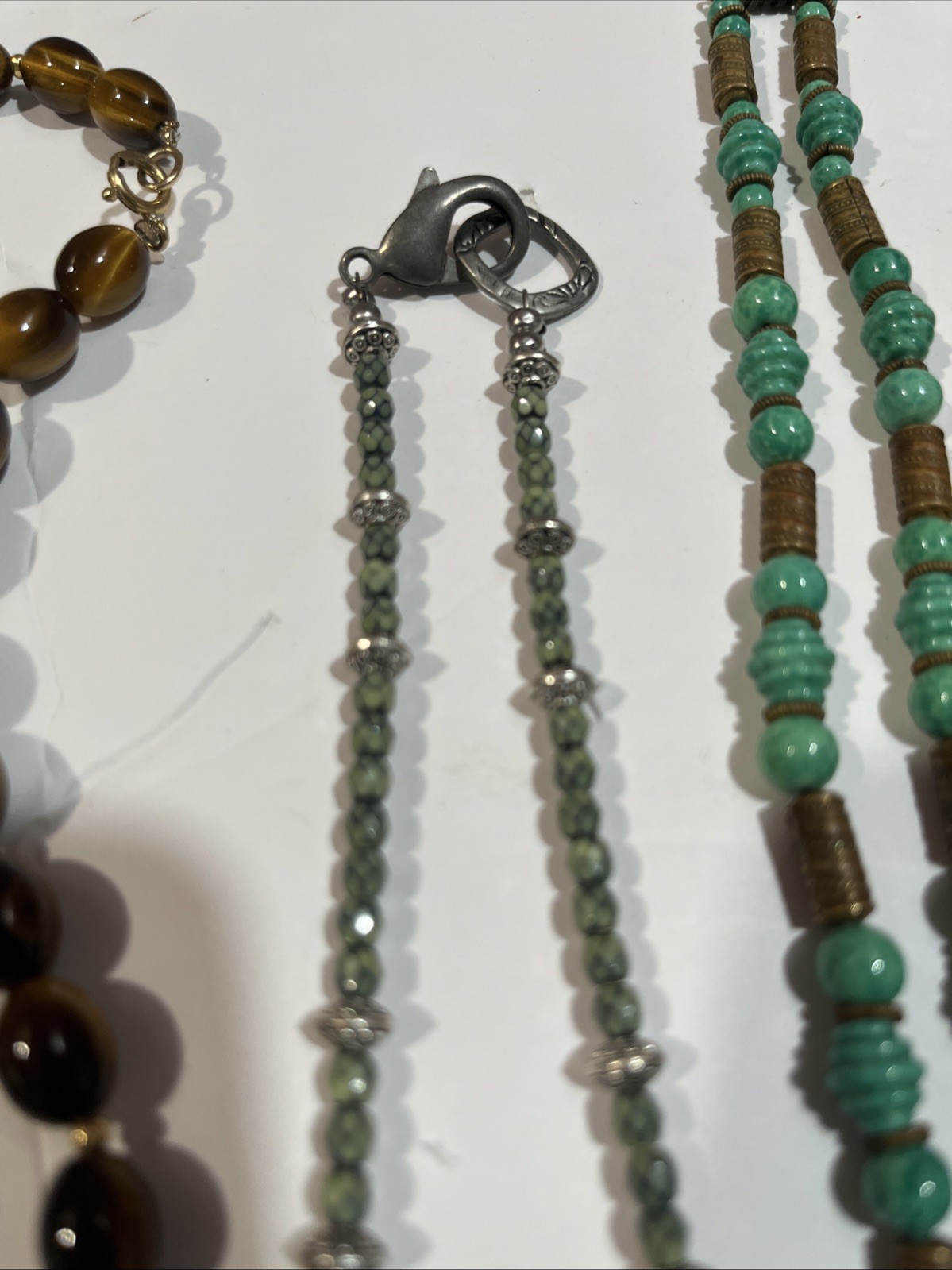 Beads And Stone Jewelry Mix Lot Multicolors Size Vintage & Modern