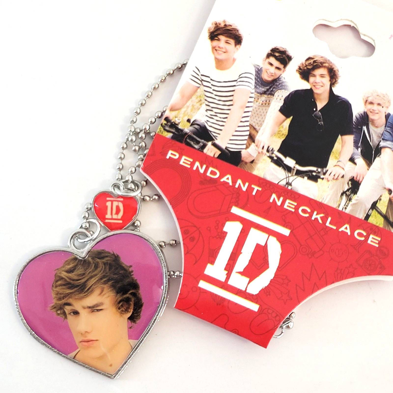One Direction 1D LIAM Pendant Necklace Heart Charm – NEW