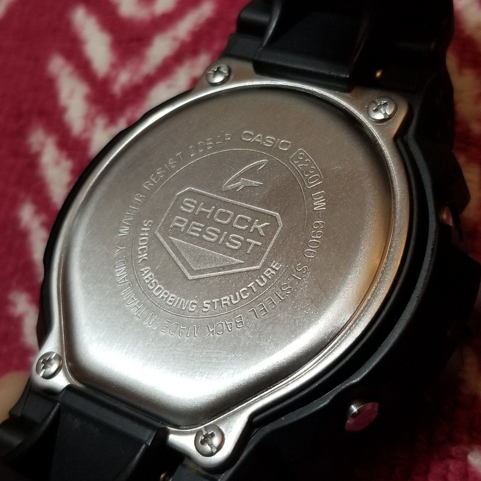 ⌚Rare Casio G-Shock DW6900 Custom AC DC heavy metal band edition