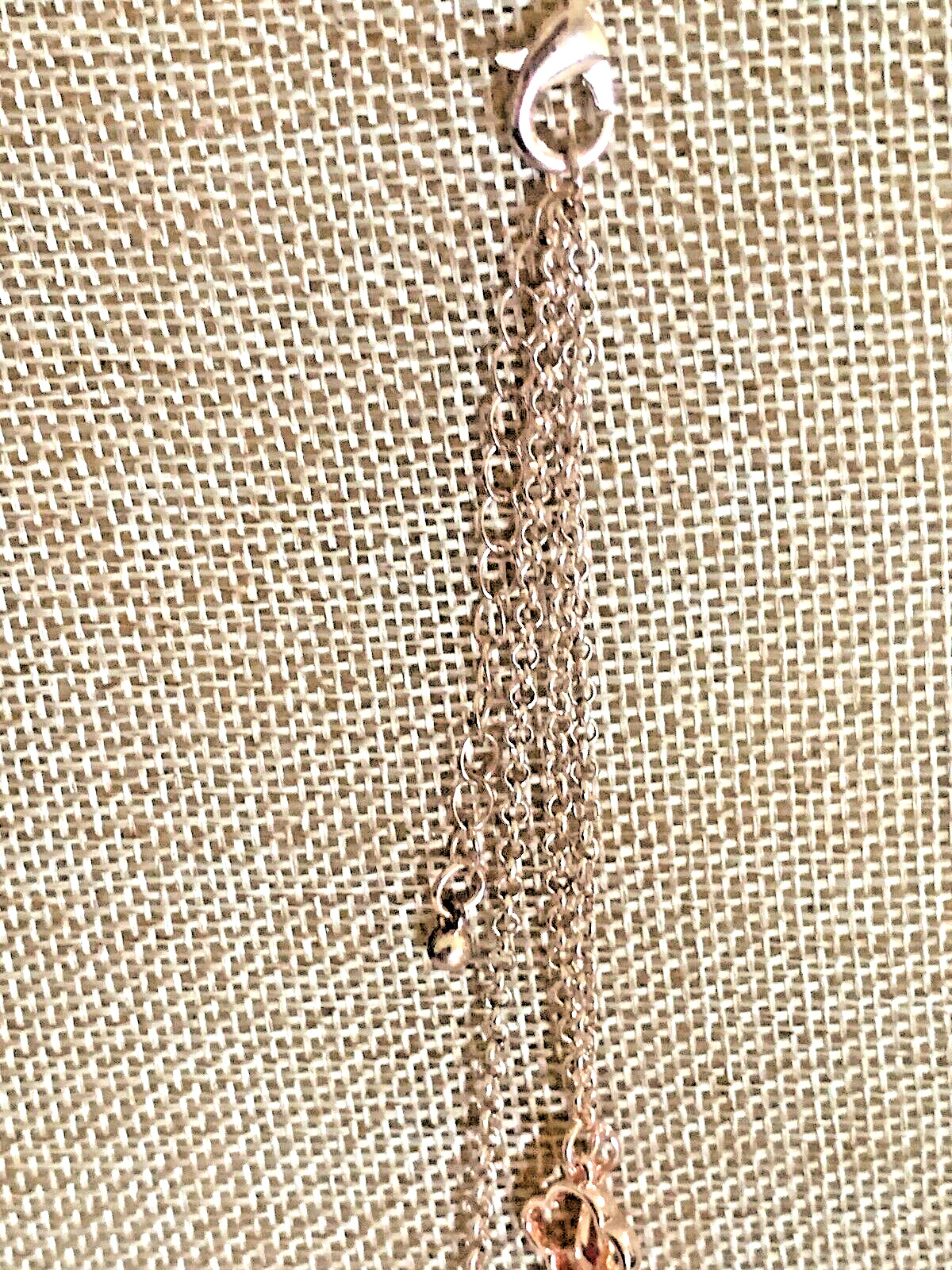 Lovita & Co 18″ RG Plated Layered Station Necklace Earrings 2 PC Set Brand NEW