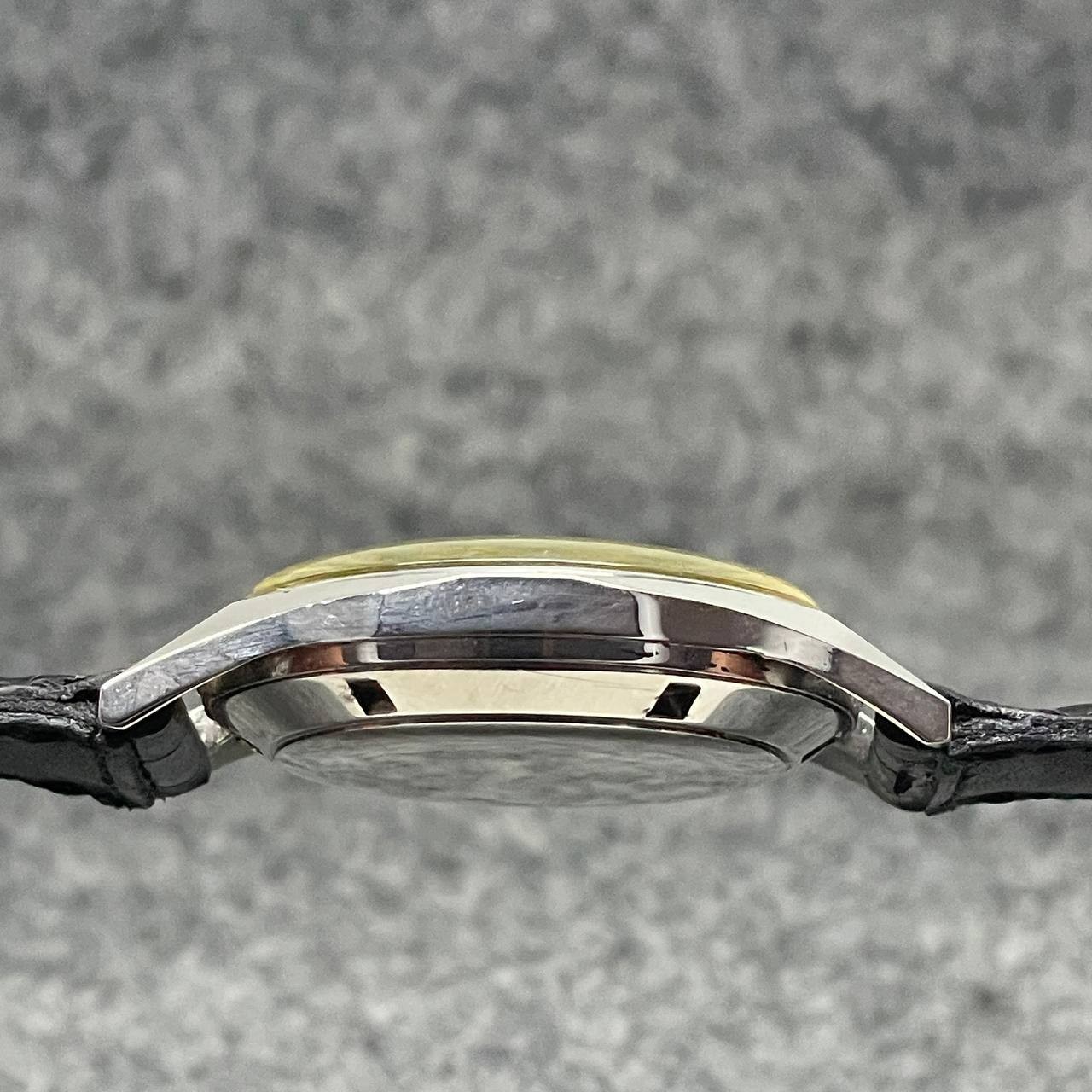 RARE GIRARD PERREGAUX GYROMATIC AUTOMATIC CAL 21.19 S STEEL SWISS WATCH Ca1970