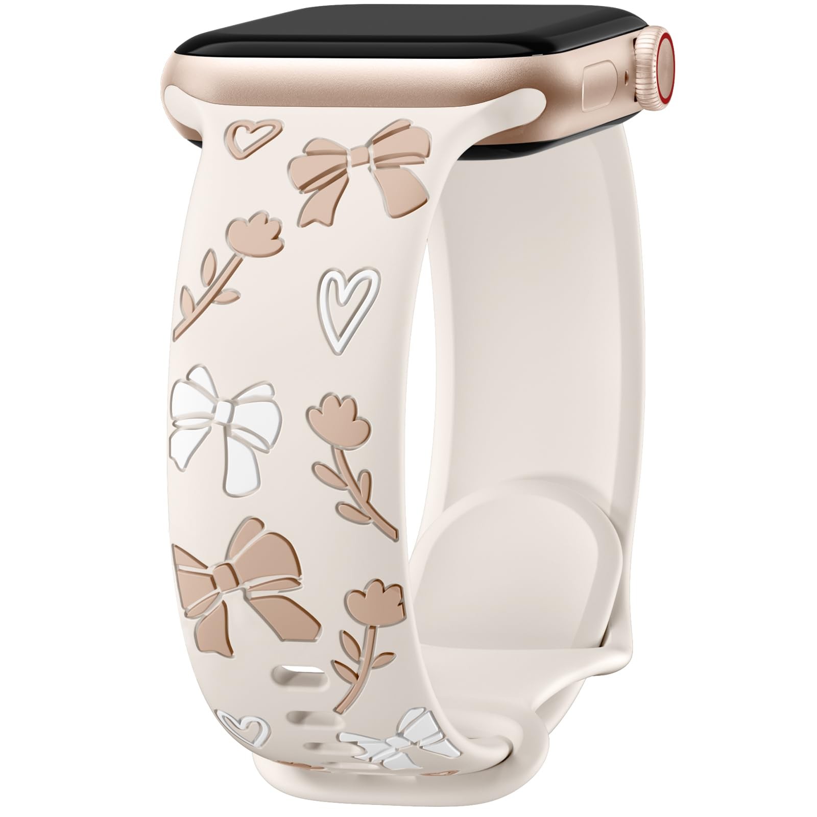 Lerobo Floral Band 38mm/40mm/41mm/(42mm-Series 11 10), Bow Starlight