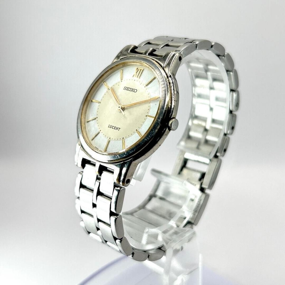 SEIKO Lucent Men’s Quartz Watch, Two-Tone Color, Roman Numerals