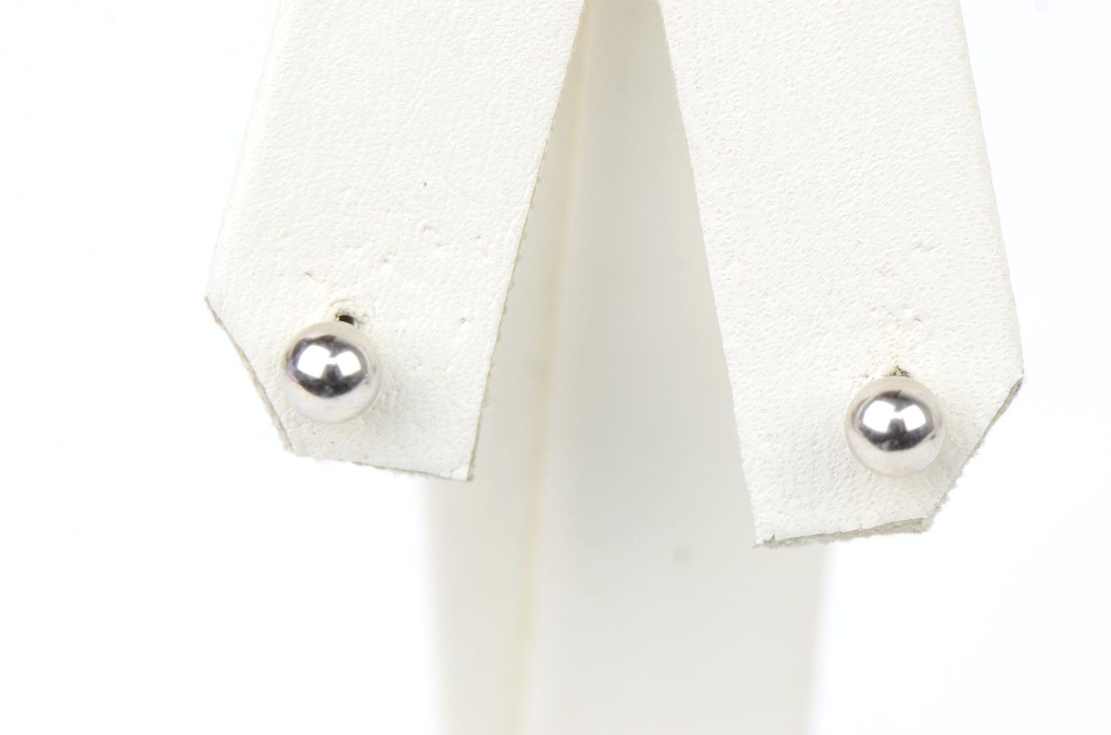 925-Sterling-Silver-Round Ball Stud Earrings High Polished