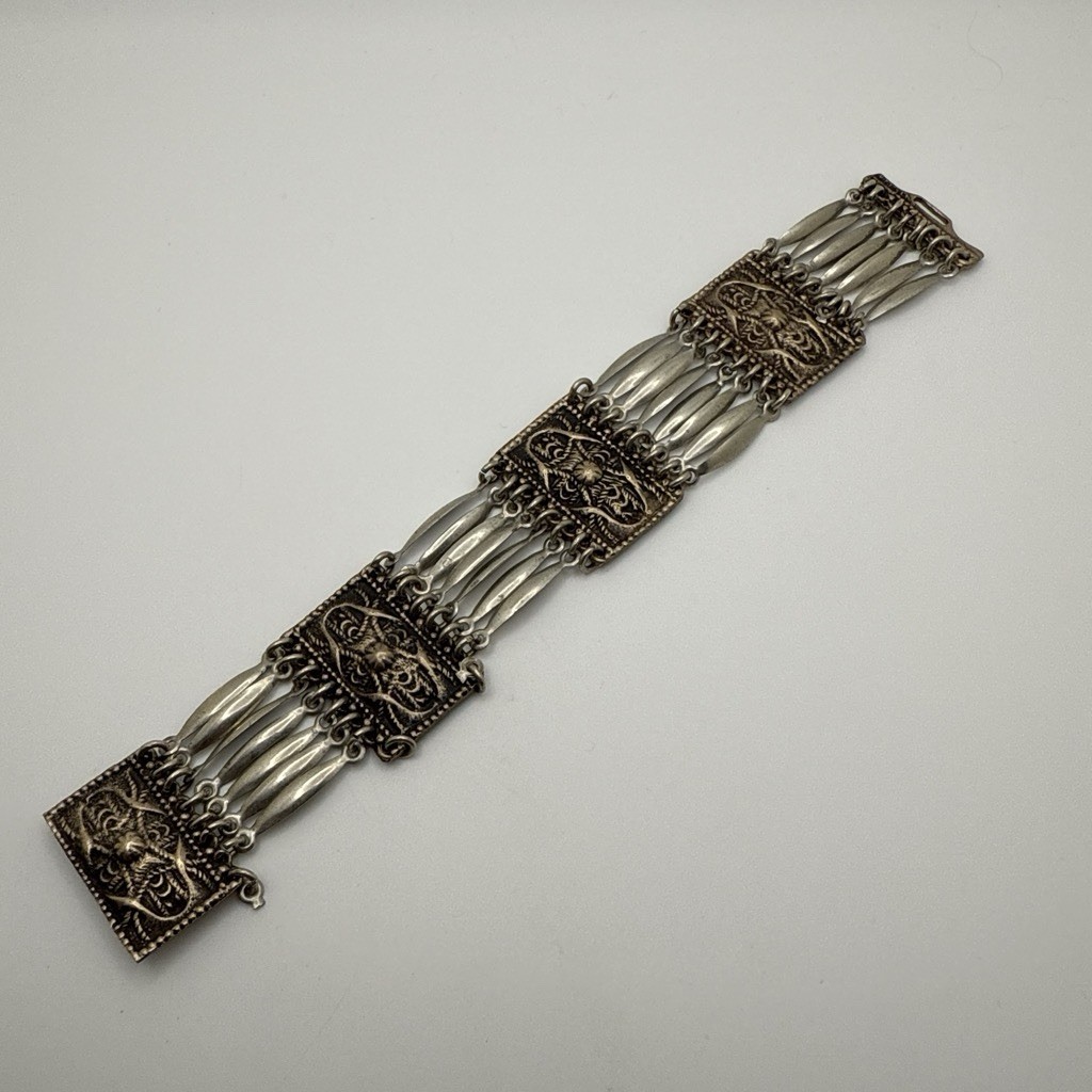 Vintage Modernist Bracelet Made In Mexico