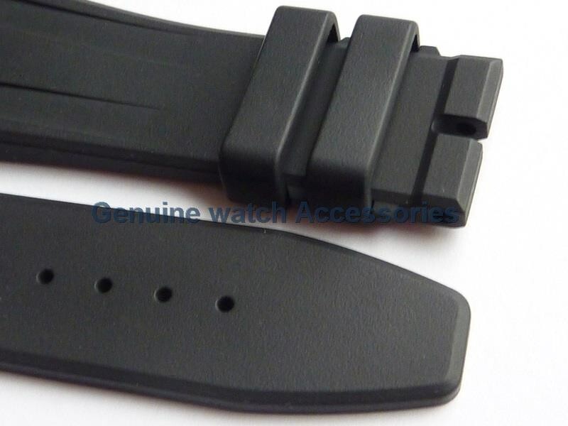 AUDEMARS PIGUET ROYAL OAK BLACK RUBBER SILICON(28mm X 18mm) STRAP BAND BRAND NEW