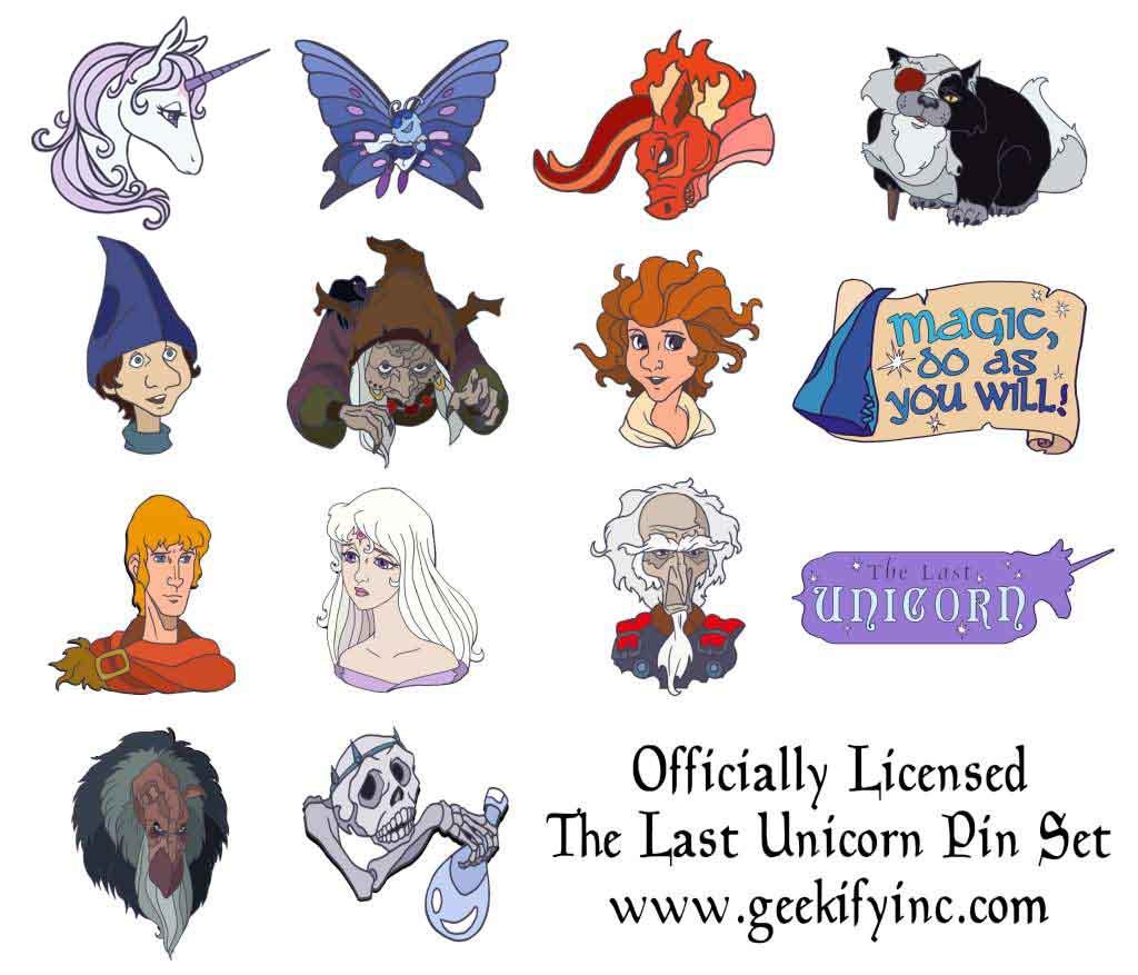 The Last Unicorn – Officially Licensed Enamel Pins