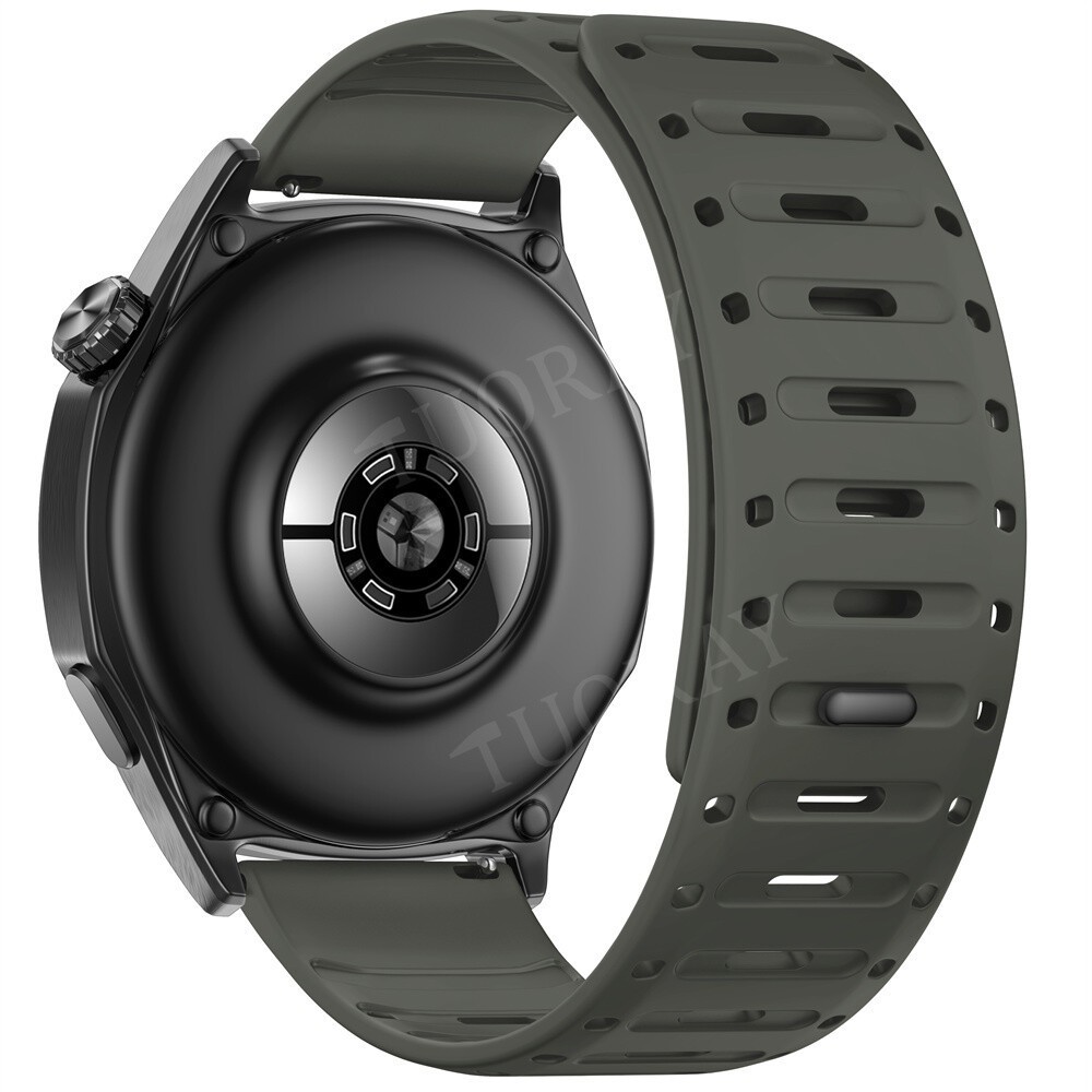 22mm Magnetic Silicone Watch Strap Band For Amazfit GTR 4 3 47mm Bip 6 Bracelet