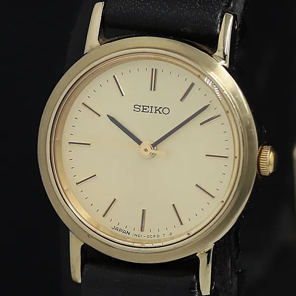 Working condition, excellent condition. Seiko 1N01-0CF0 Quartz Gold Dial Ladies&