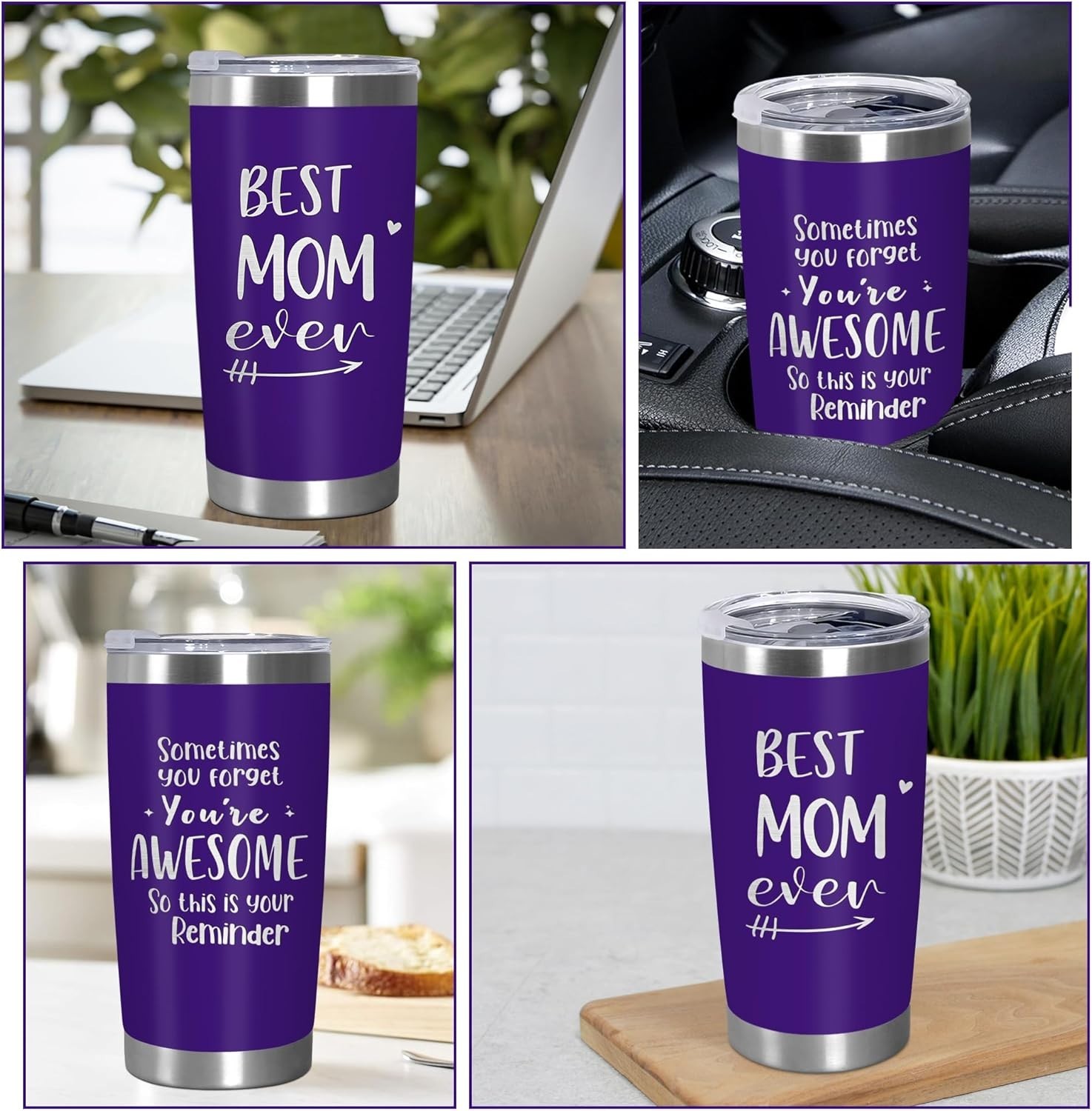 Best Mom Ever 20 oz Stainless Steel Tumbler – Perfect Gift for Any Occasion