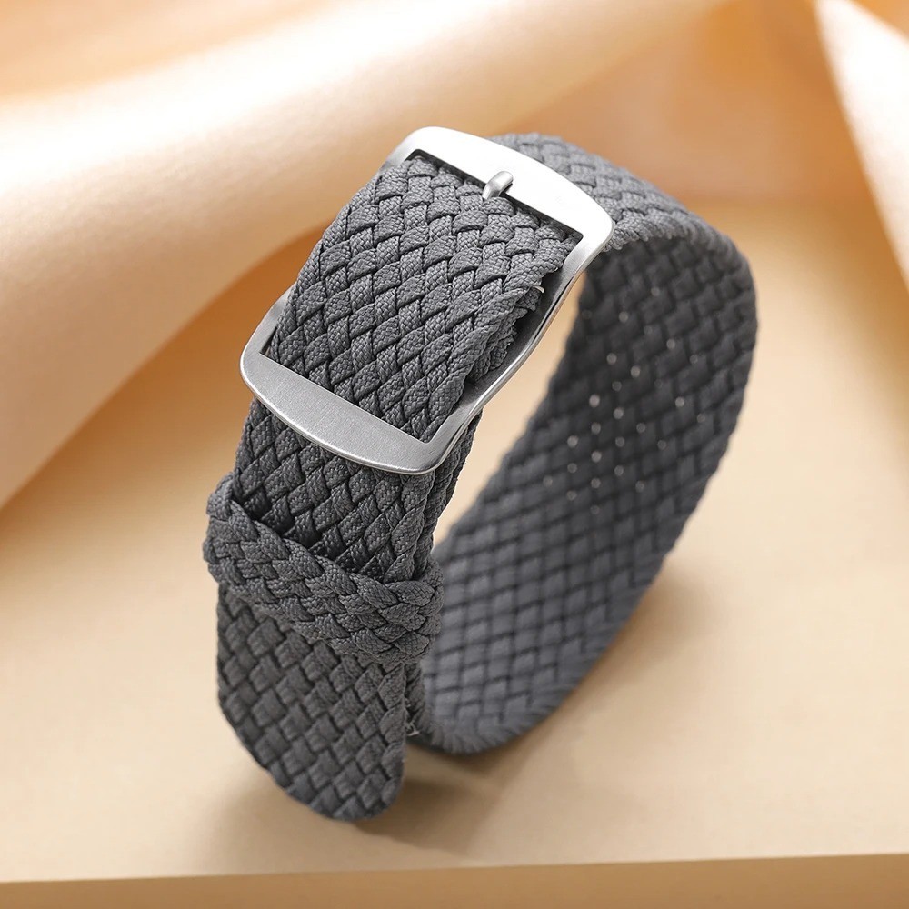 Perlon Woven Nylon Watch Band Strap Universal Replacement 18mm 20mm 22mm